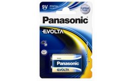 9V Alkaline EVOLTA Panasonic batteri 1stk.