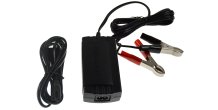 Oplader til blybatterier 2-trins 230VAC/12VDC 0,8A