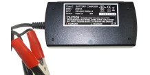 Oplader til blybatterier 2-trins 230VAC/12VDC 2A